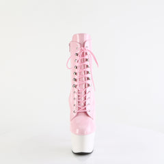 7 Inch Heel ADORE-1020 Baby Pink Patent-White