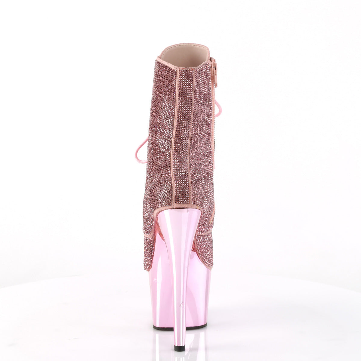 7 Inch Heel ADORE-1020CHRS Baby Pink Rhinestone