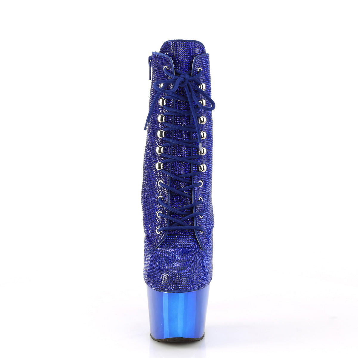 7 Inch Heel ADORE-1020CHRS Royal Blue Rhinestone