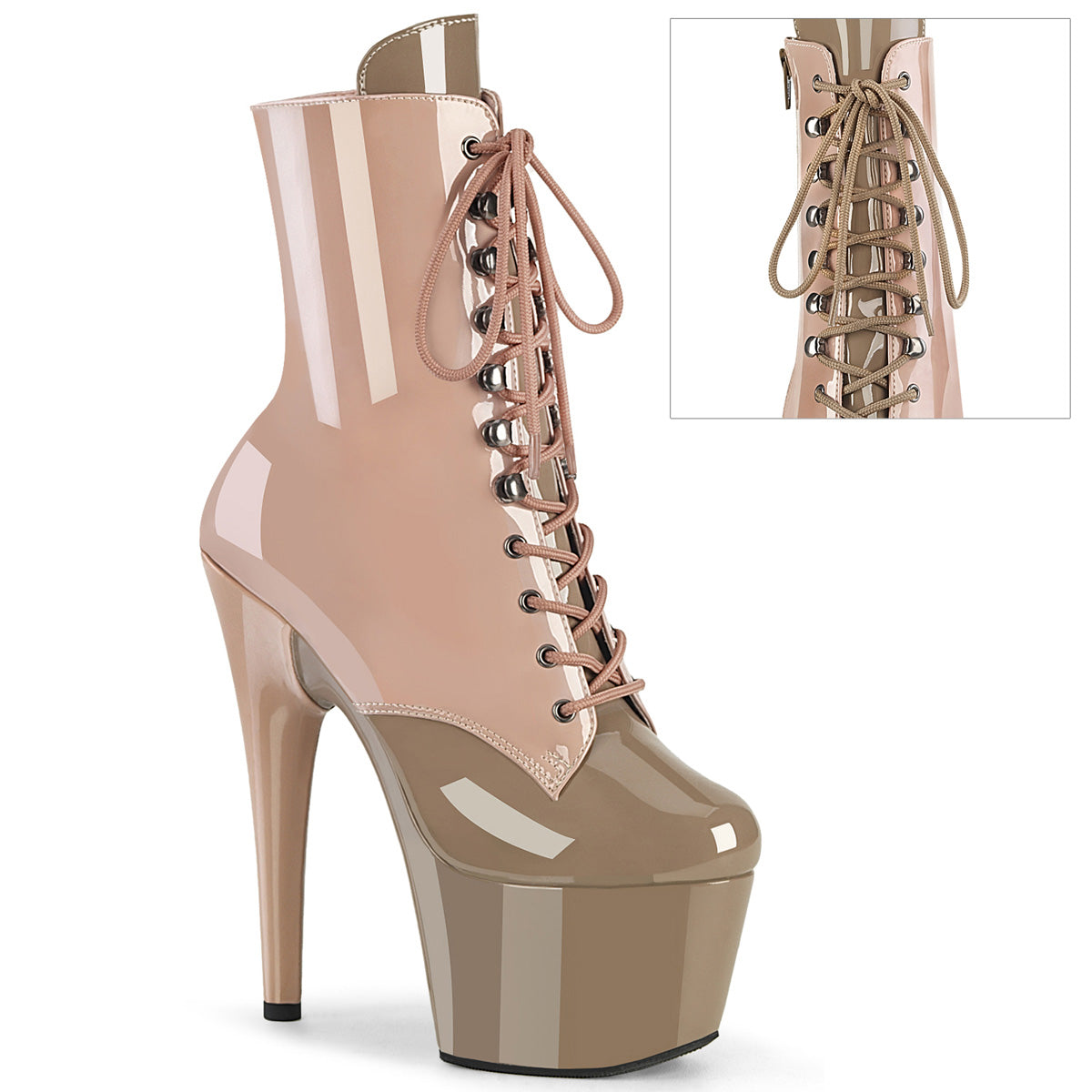 7 Inch Heel ADORE-1020DC Dusty Pink-Sand
