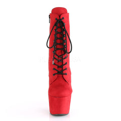 7 Inch Heel ADORE-1020FS Red Suede