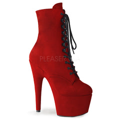 7" Heel ADORE-1020FS Red Suede