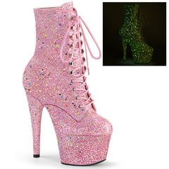 7" Heel ADORE-1020GDLG Pink Glitter