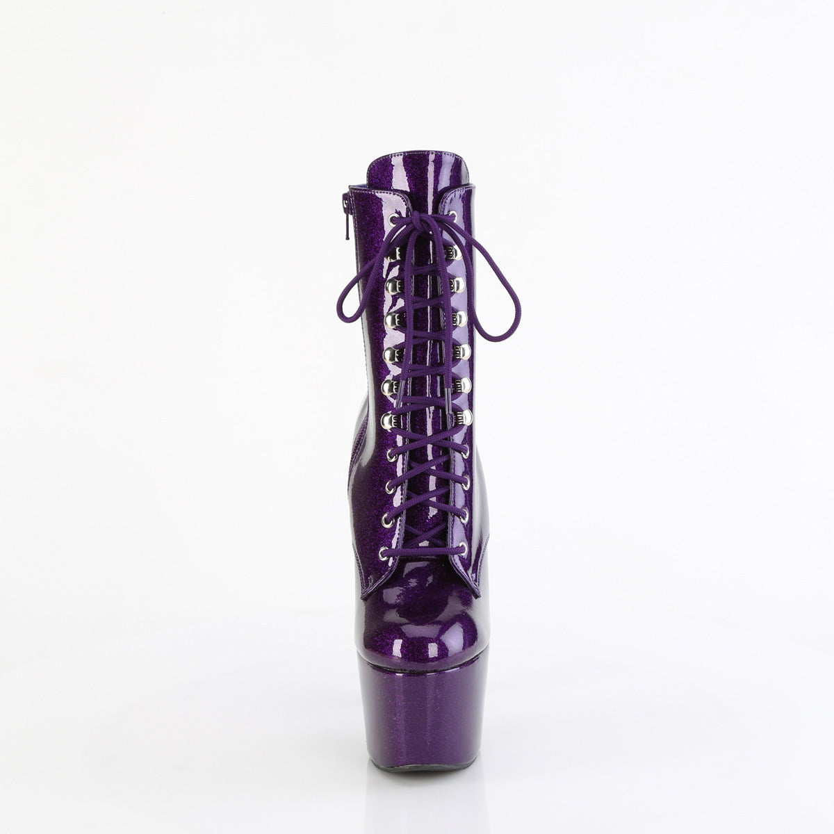 7 Inch Heel ADORE-1020GP Purple Glitter
