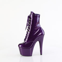 7 Inch Heel ADORE-1020GP Purple Glitter