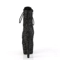 7 Inch Heel ADORE-1020GWR Black Glitter