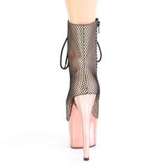 7 Inch Heel ADORE-1020HFN Rose Gold Holographic