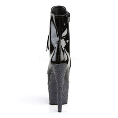 7 Inch Heel ADORE-1020LG Black Glitter