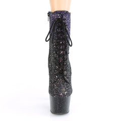 7 Inch Heel ADORE-1020OMBG Purple Glitter