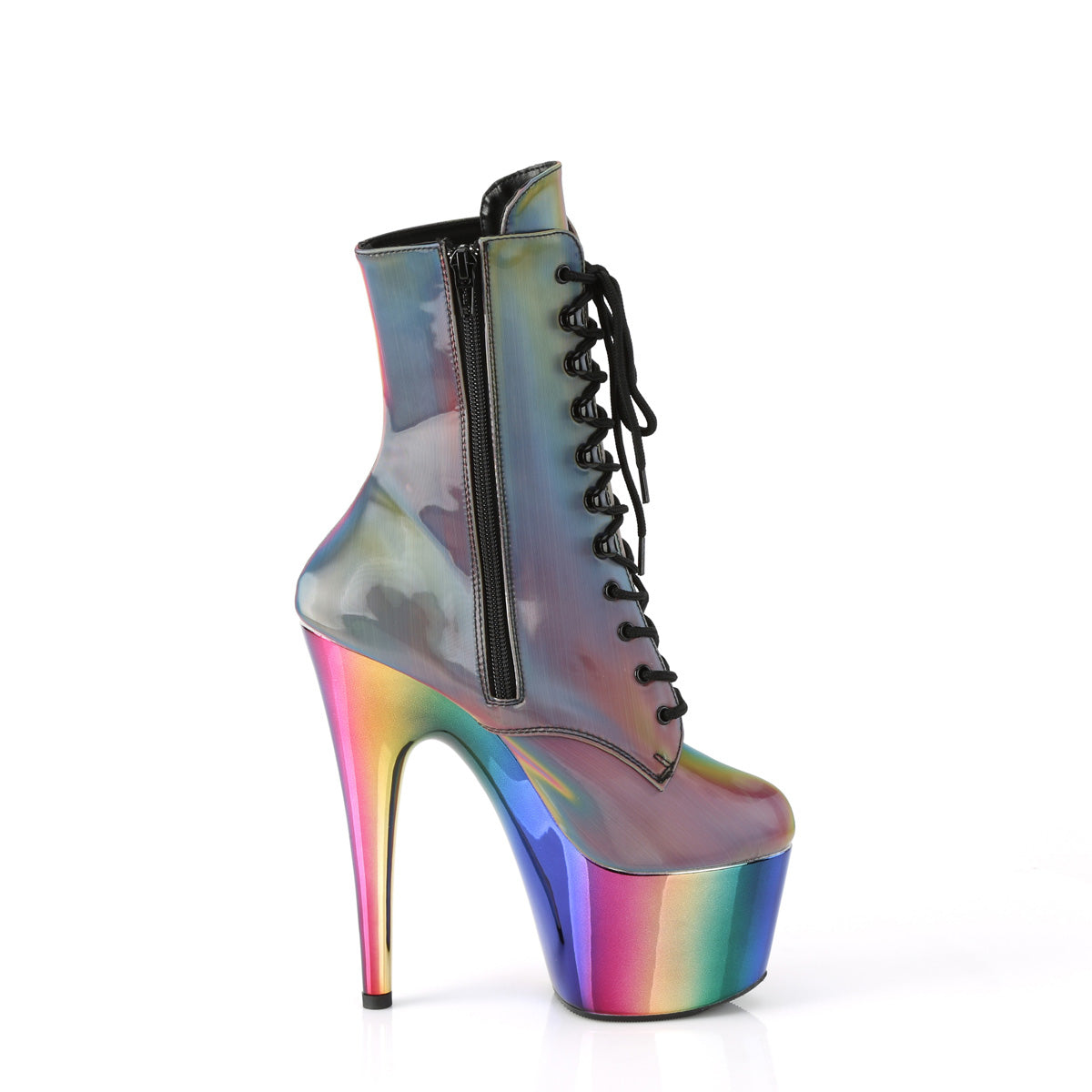 7 Inch Heel ADORE-1020RC-REFL Rainbow Reflective