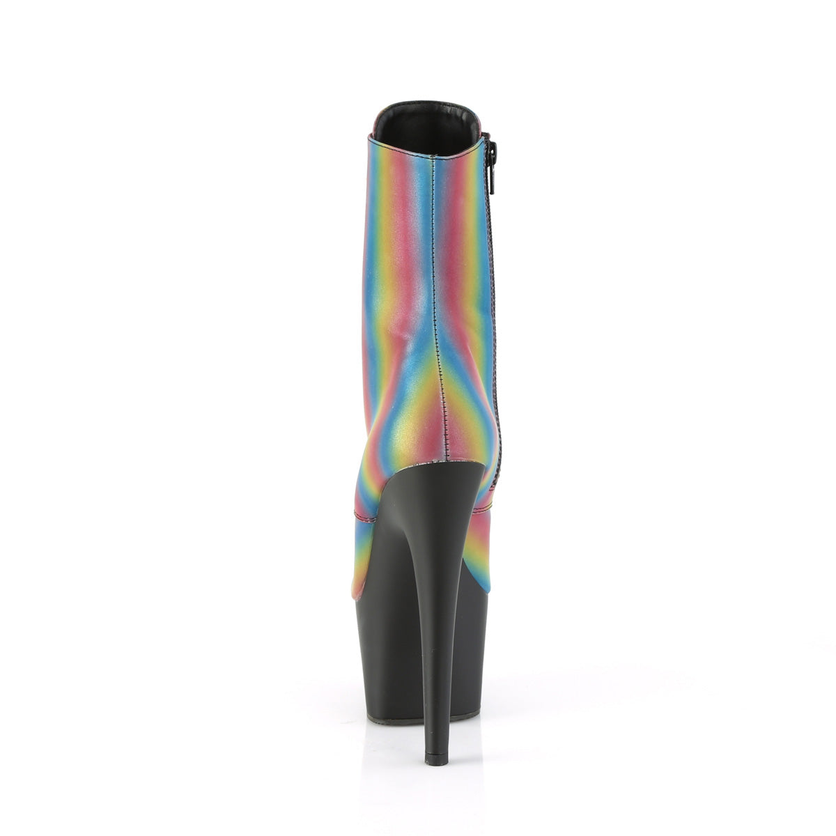 7 Inch Heel ADORE-1020REFL-02 Rainbow Reflective