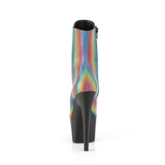 7 Inch Heel ADORE-1020REFL-02 Rainbow Reflective