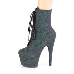 7 Inch Heel ADORE-1020REFL Green Purple