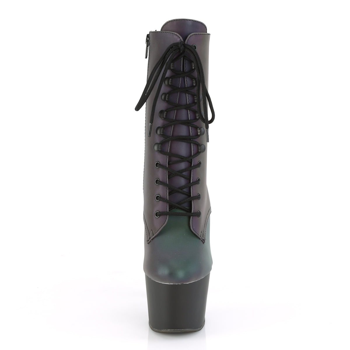 7 Inch Heel ADORE-1020REFL Green Reflective