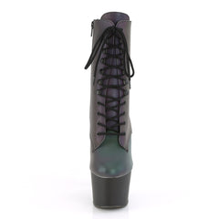 7 Inch Heel ADORE-1020REFL Green Reflective