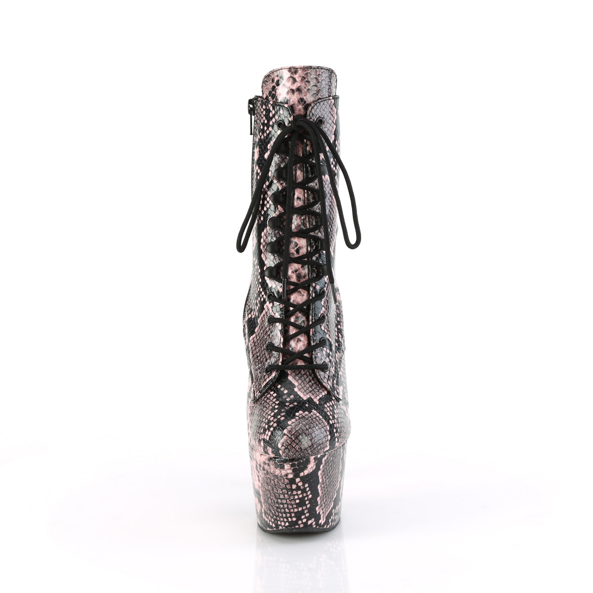 7 Inch Heel ADORE-1020SPWR Baby Pink Snake Print