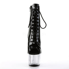PLEASER ADORE-1021 Black Pat-Clear Ankle Boots - Shoecup.com - 2