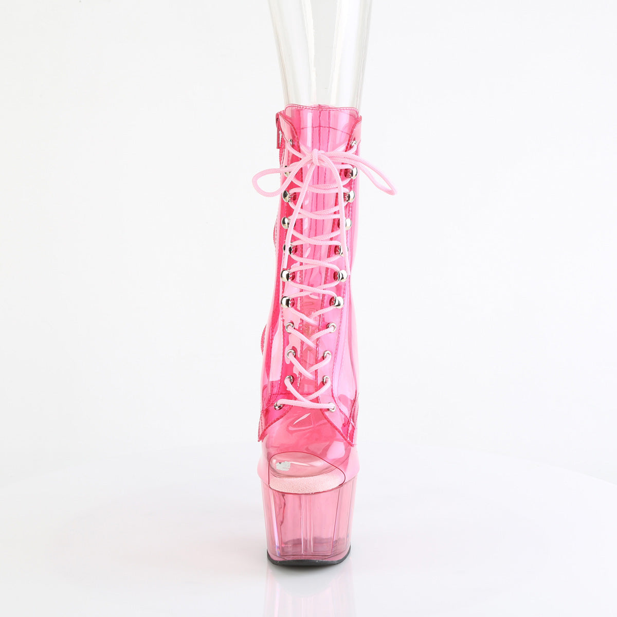 7 Inch Heel ADORE-1021C-T Baby Pink Translucent