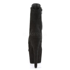 7 Inch Heel ADORE-1021FS Black Suede