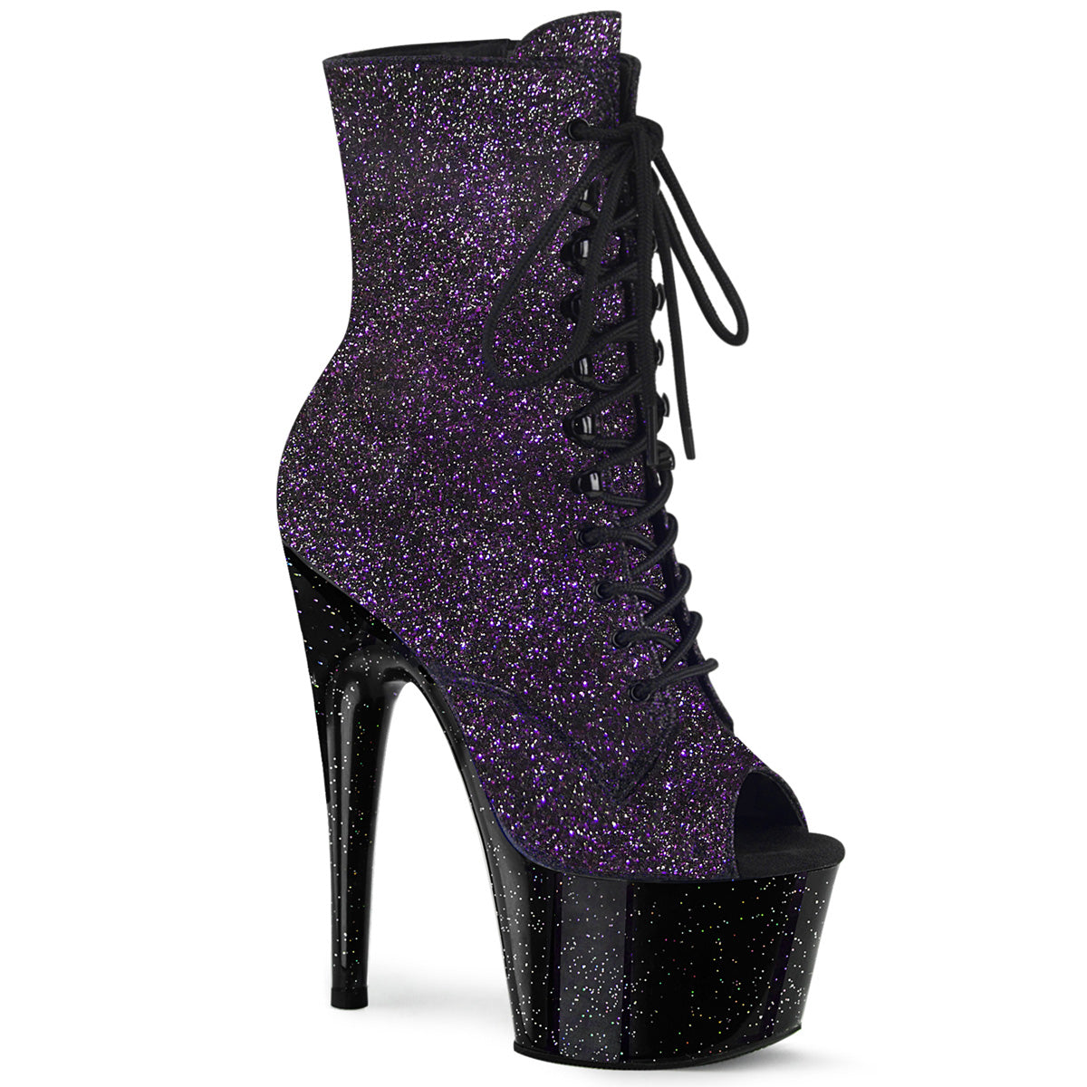 7" Heel ADORE-1021MBG Purple Glitter