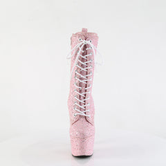 7 Inch Heel ADORE-1040GR Baby Pink Glitter