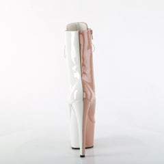 7 Inch Heel ADORE-1040TT Blush White Patent