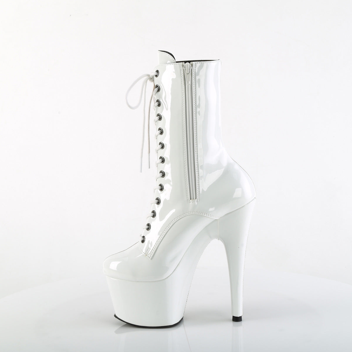 7 Inch Heel ADORE-1040TT Taupe White Patent
