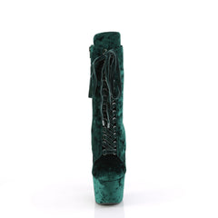 7 Inch Heel ADORE-1045VEL Emerald Green Velvet