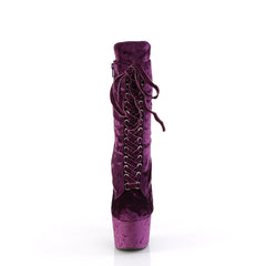 7 Inch Heel ADORE-1045VEL Purple Velvet