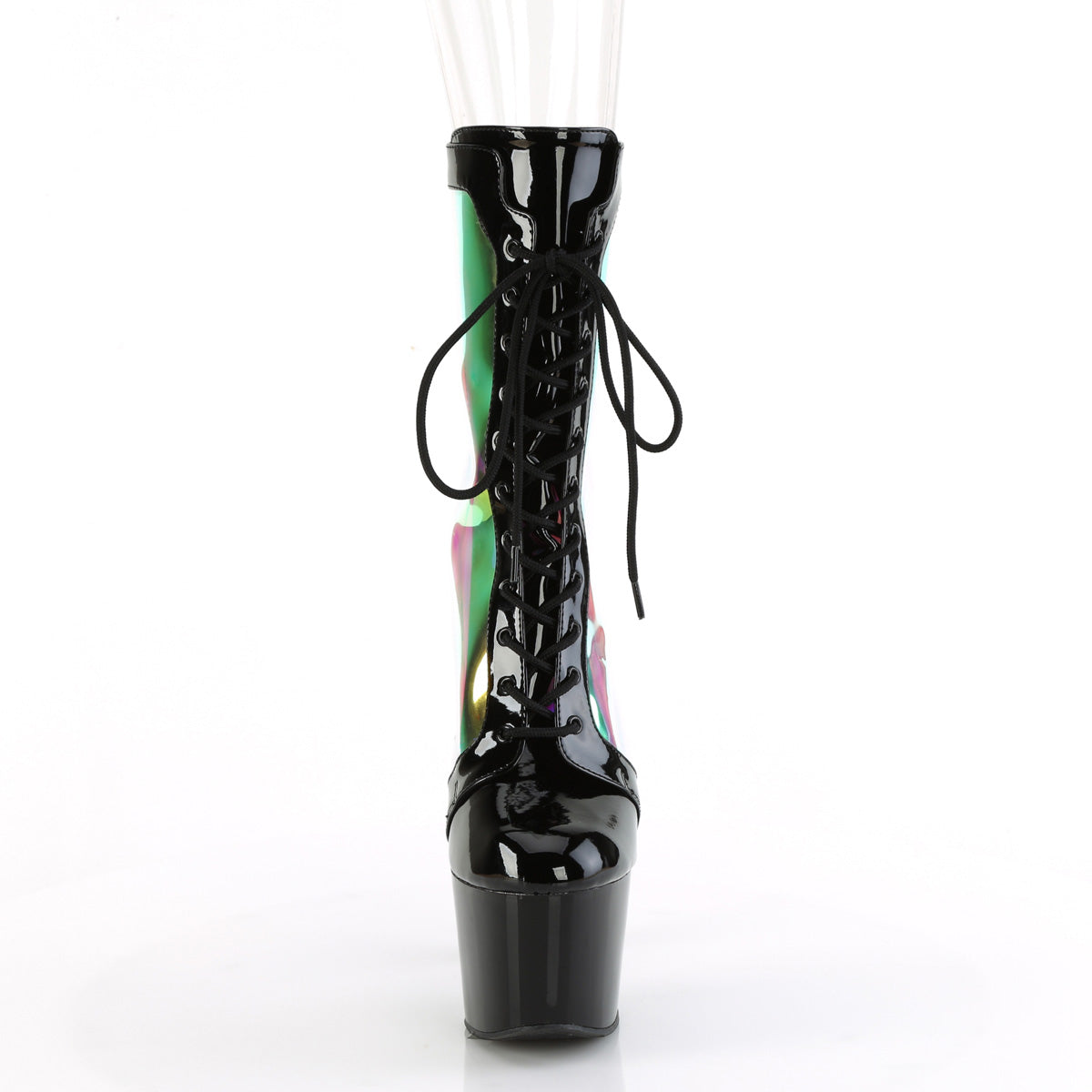 7 Inch Heel ADORE-1047 Black Holo Patent