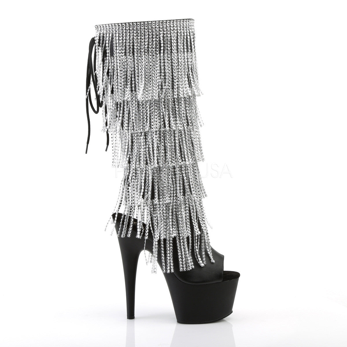 7 Inch Heel ADORE-2024RSF Black Pu