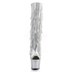 7 Inch Heel ADORE-2024RSF Silver Metallic