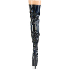 7 Inch Heel ADORE-3000HWR Black Holographic