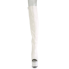 7 Inch Heel ADORE-3019 White PU