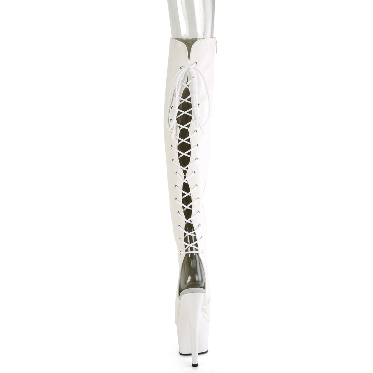 7 Inch Heel ADORE-3019 White PU