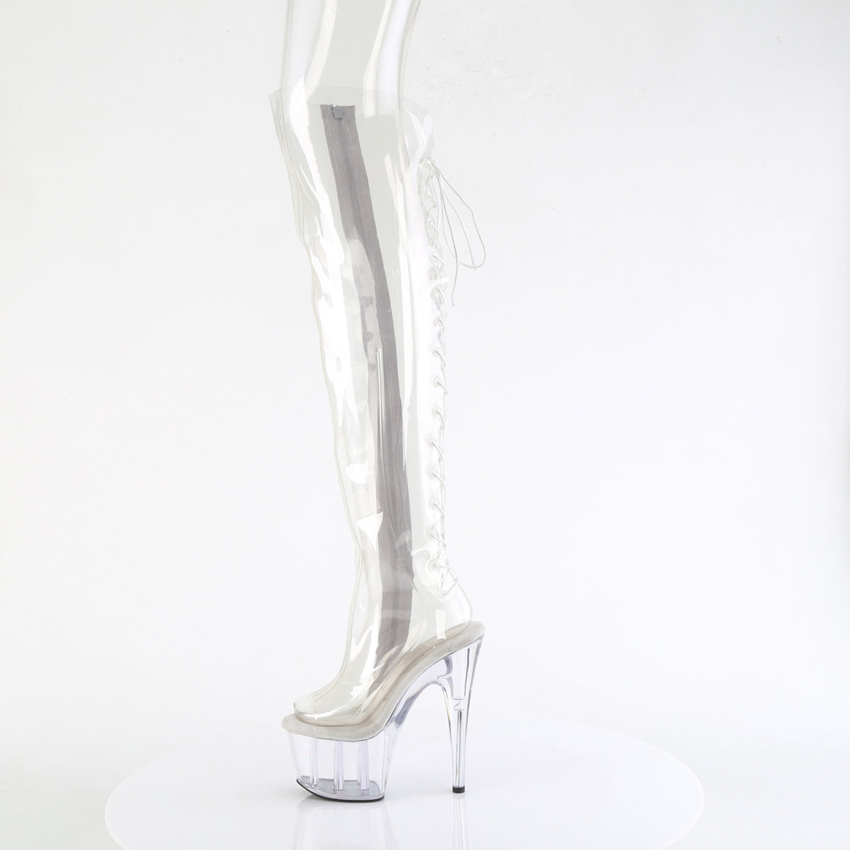 7 Inch Heel ADORE-3019C Clear