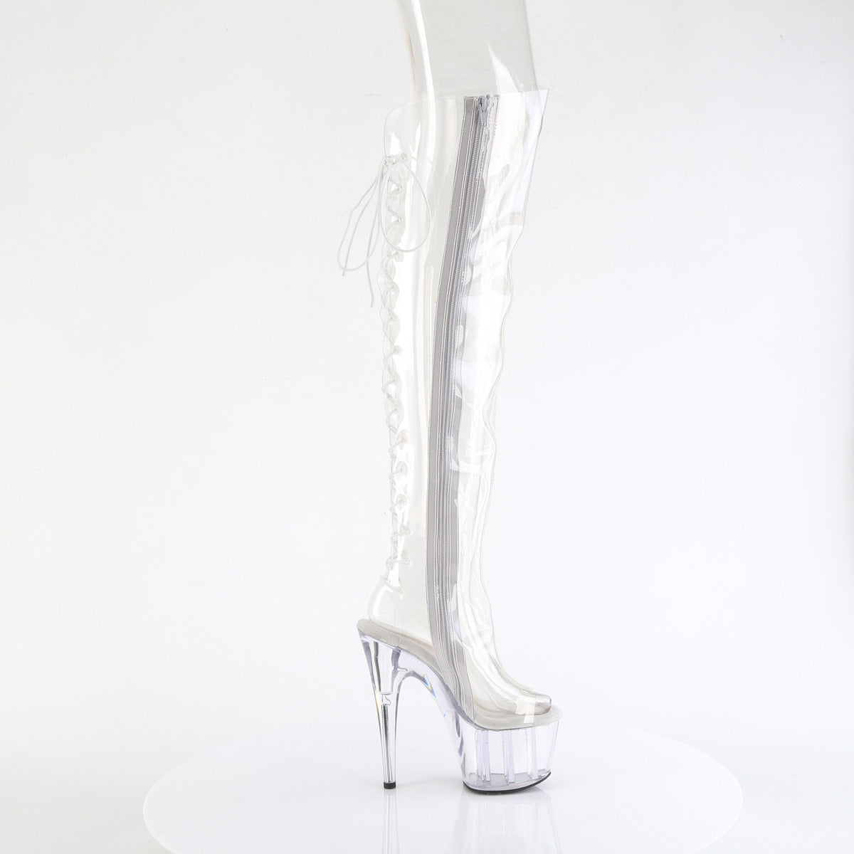 7 Inch Heel ADORE-3019C Clear