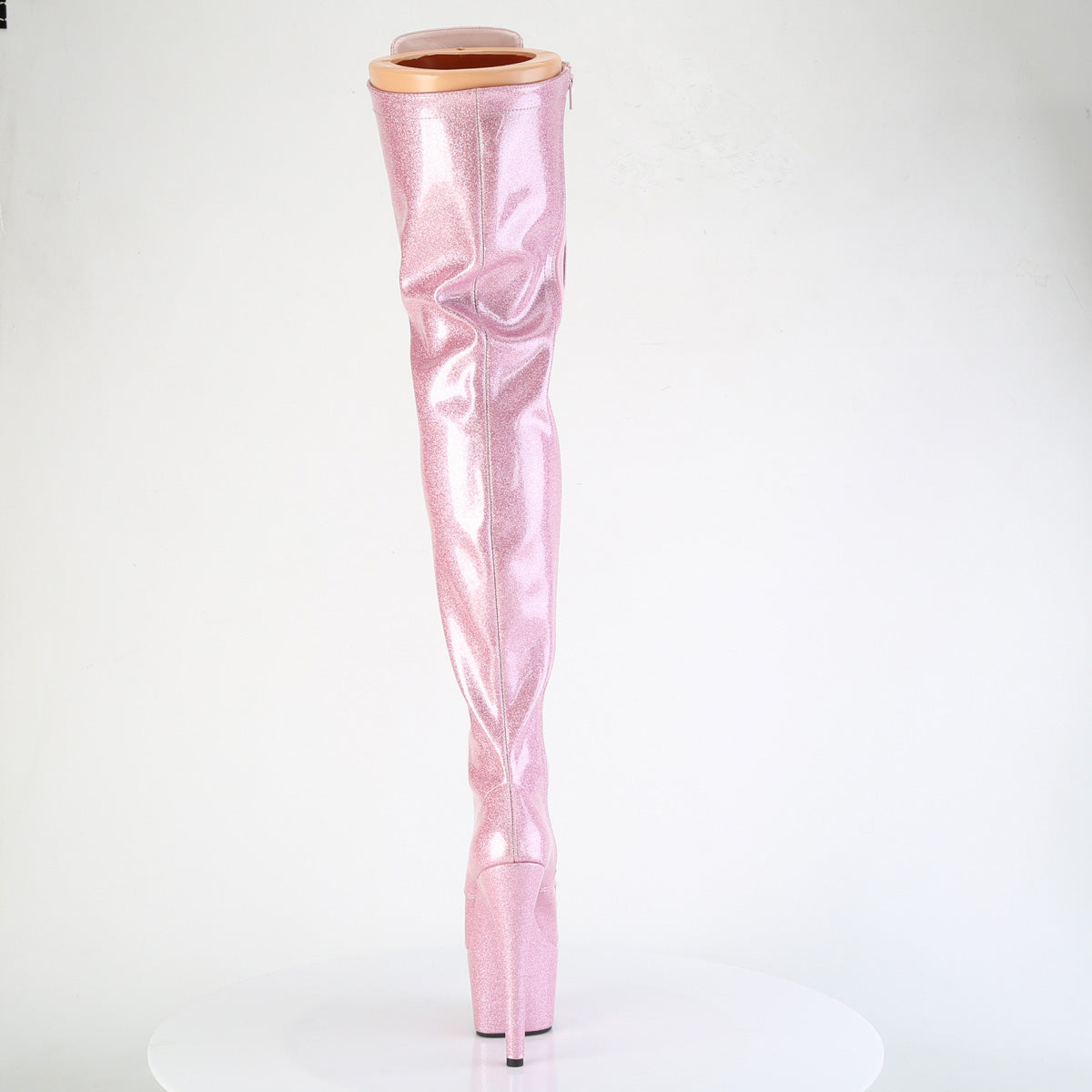 7 Inch Heel ADORE-3020GP Baby Pink Glitter