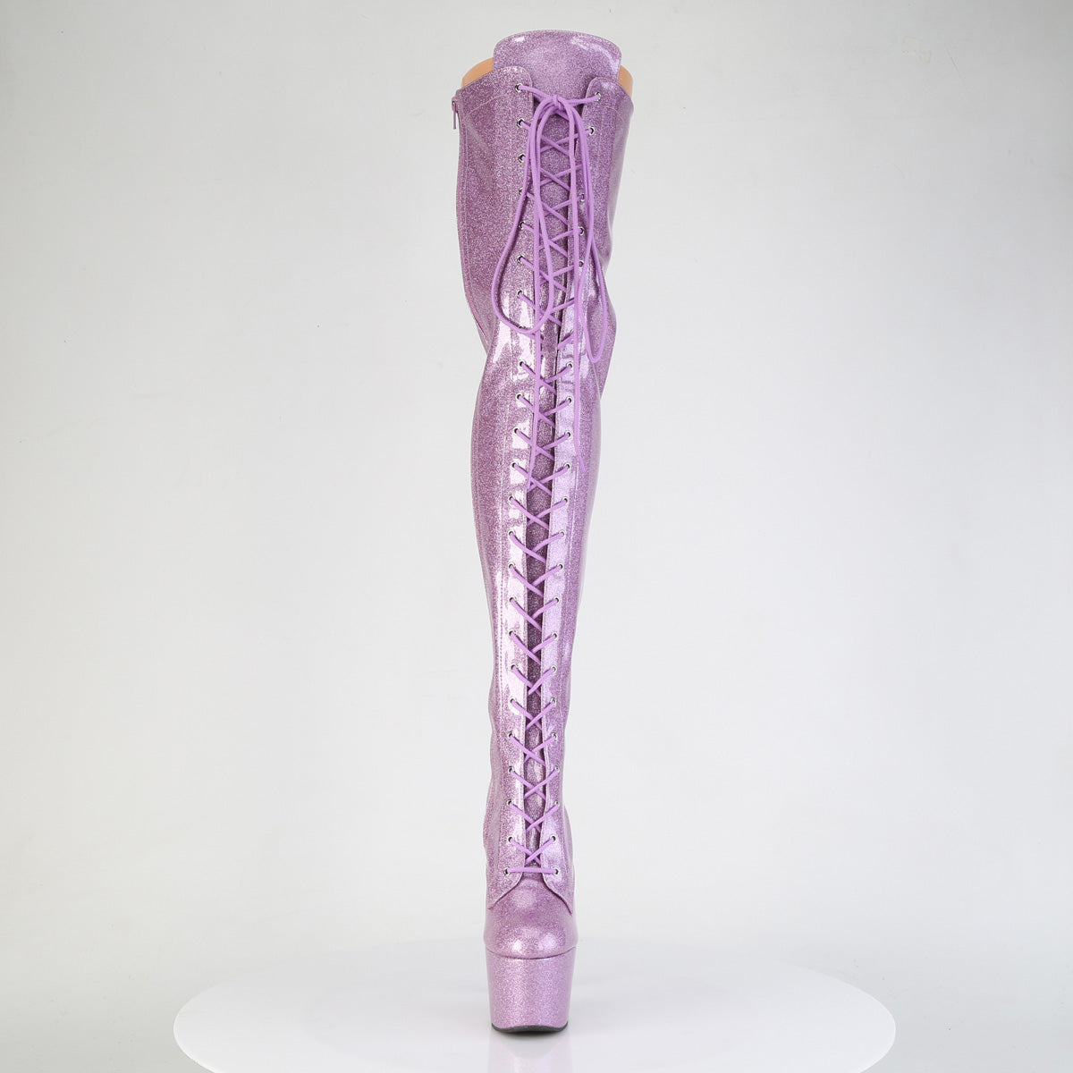 7 Inch Heel ADORE-3020GP Lilac Glitter