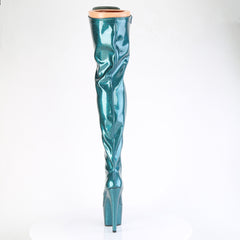 7 Inch Heel ADORE-3020GP Teal Glitter