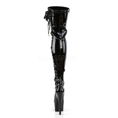 Pleaser ADORE-3050 Black Thigh High Boots