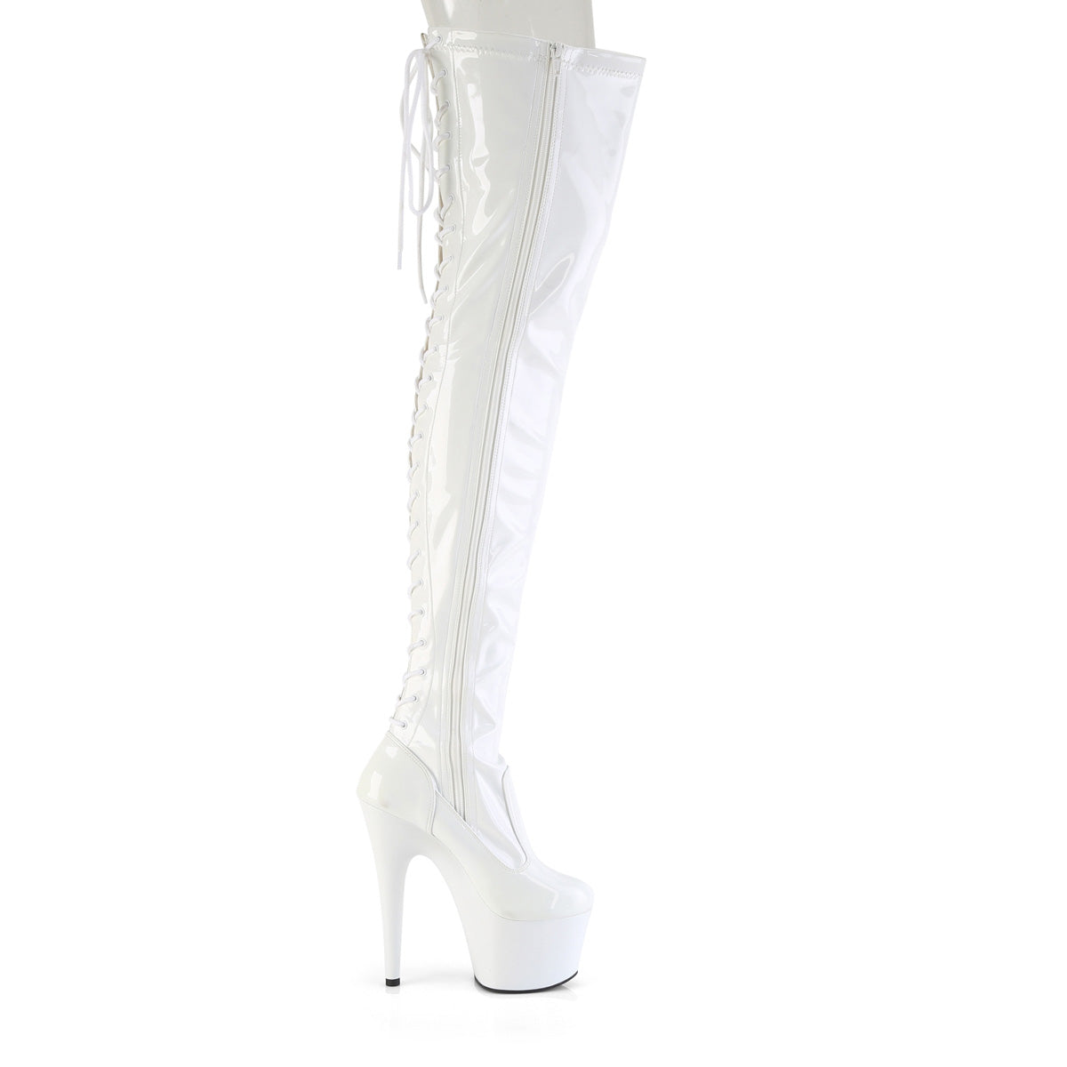 7 Inch Heel ADORE-3850 White Patent