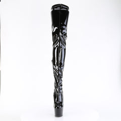 7 Inch Heel ADORE-4000 Black Stretch Patent