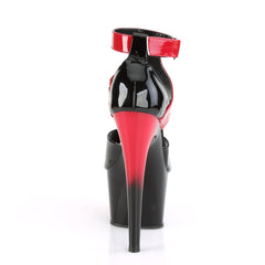 7 Inch Heel ADORE-700-16 Black Red Pat