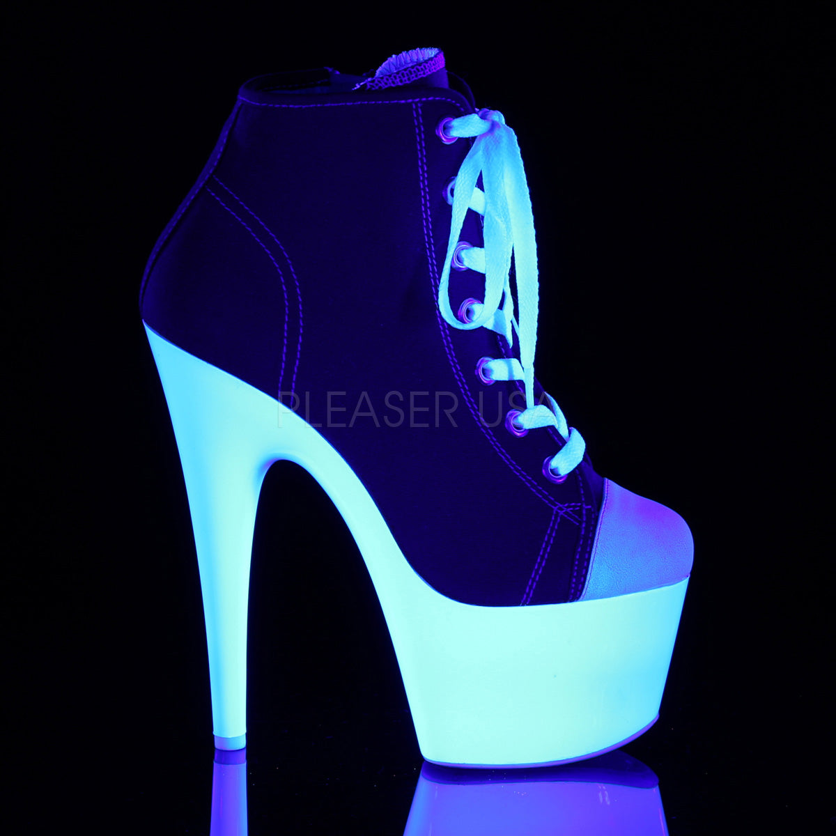 7 Inch Heel ADORE-700SK-02 Red Canvas