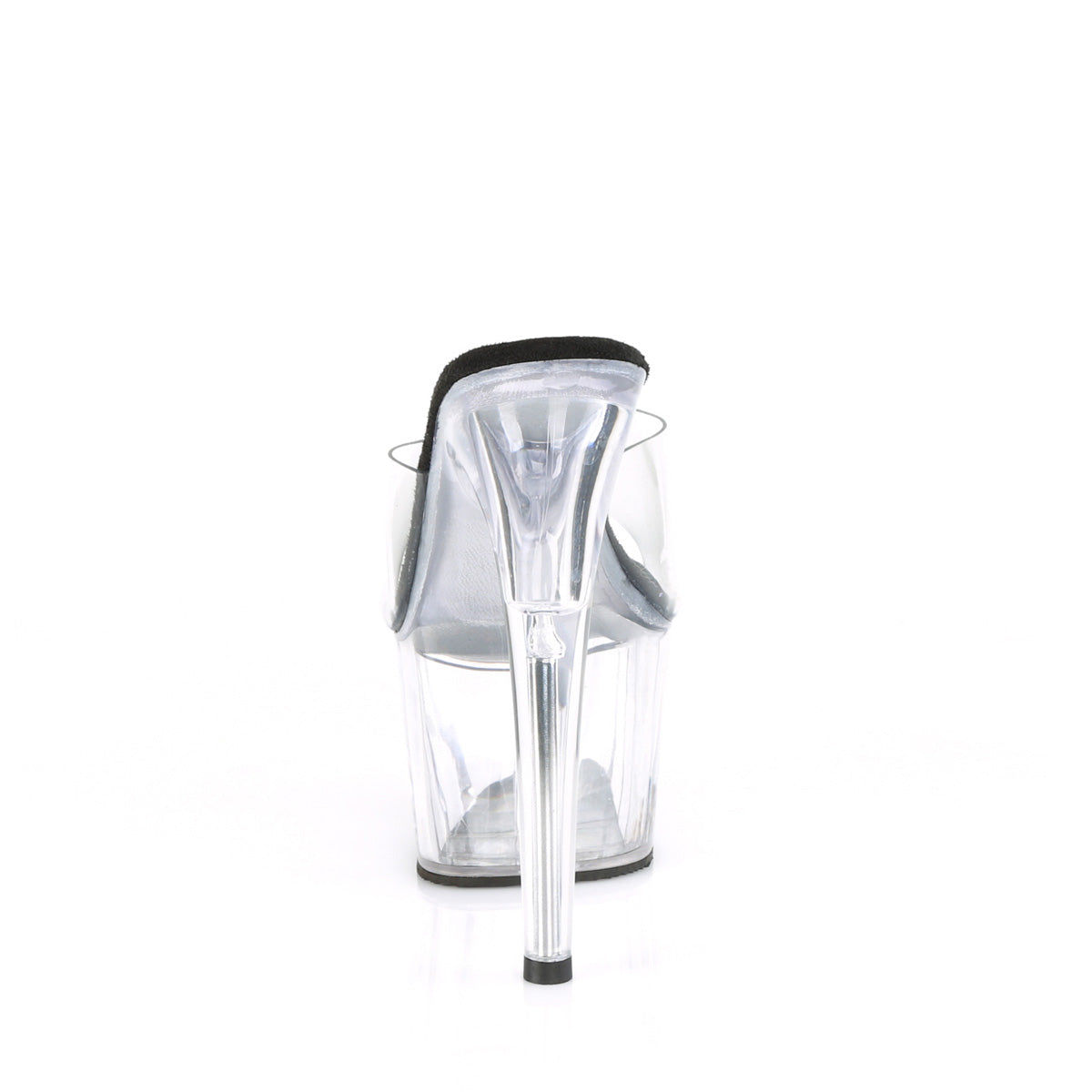 7 Inch Heel ADORE-701 Clear Black Clear