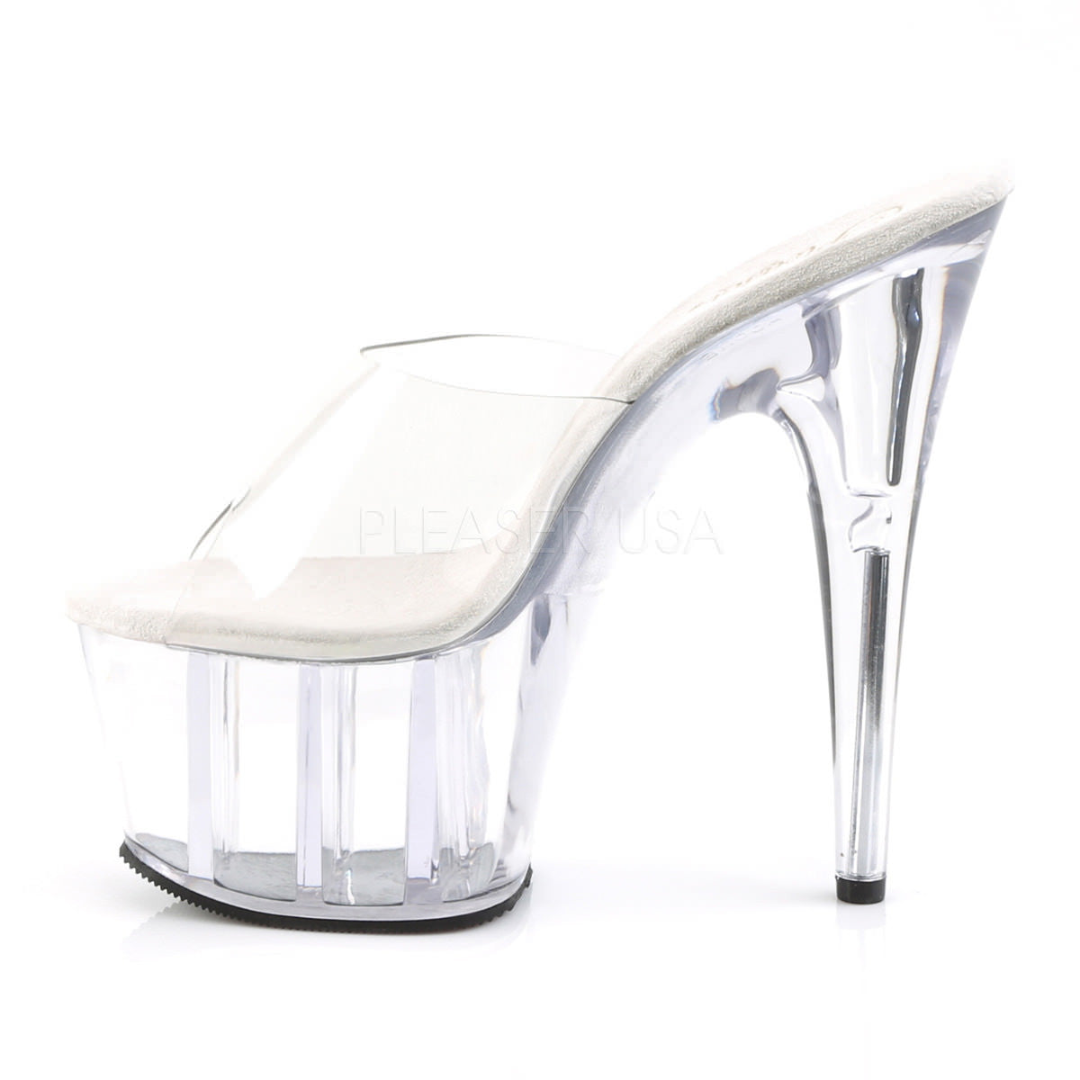 PLEASER ADORE-701 Clear Platform Slides - Shoecup.com - 3