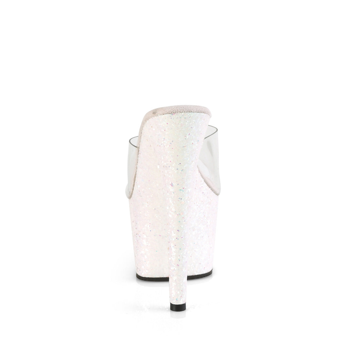 7 Inch Heel ADORE-701LG Clear Opal Glitter