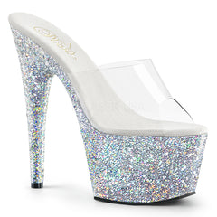 7" Heel ADORE-701LG Clear Exotic Dancing Shoes