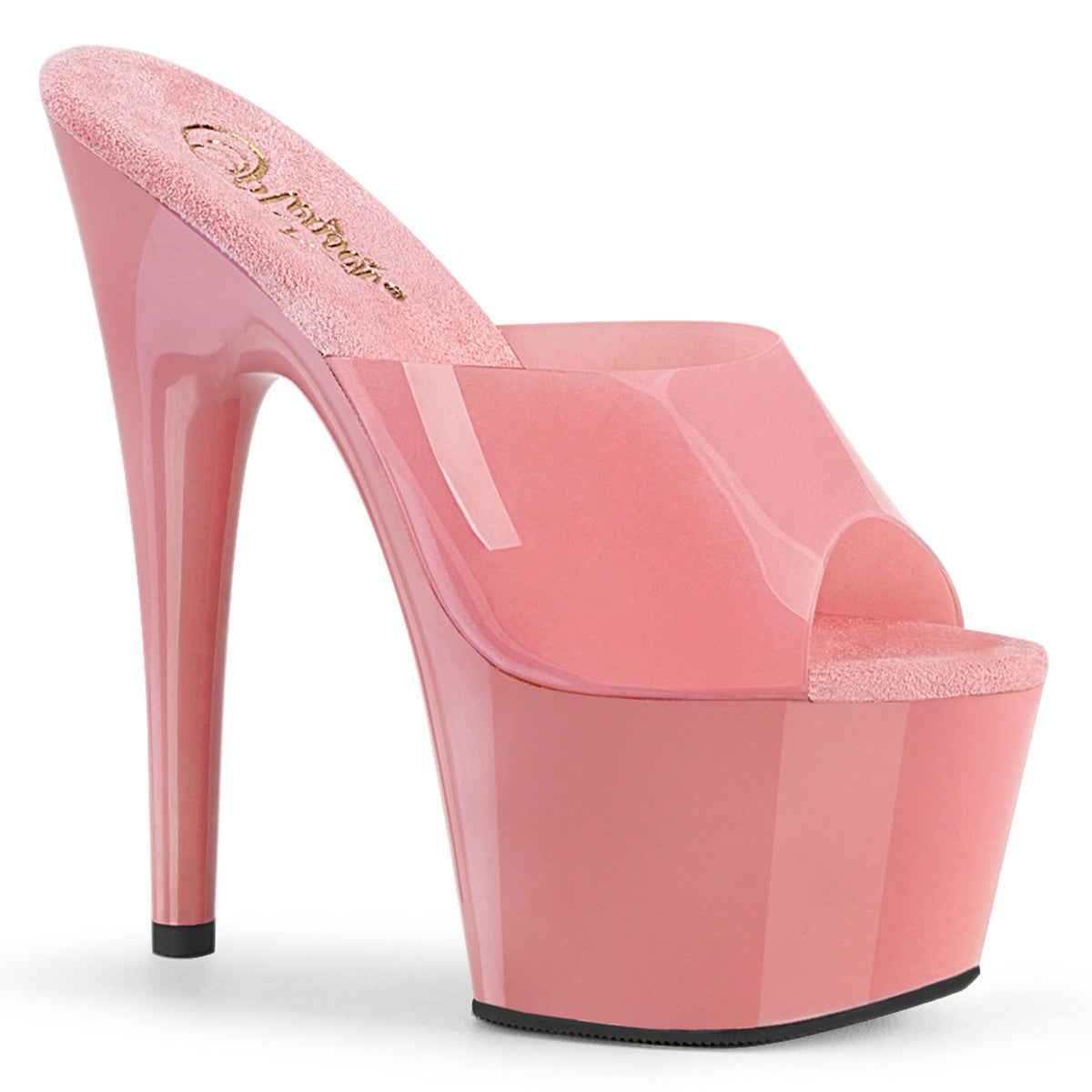 7" Heel ADORE-701N Baby Pink Jelly